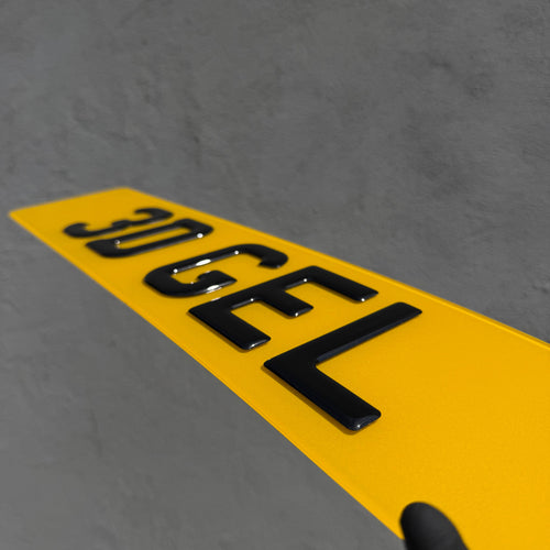 3D Gel Number Plate