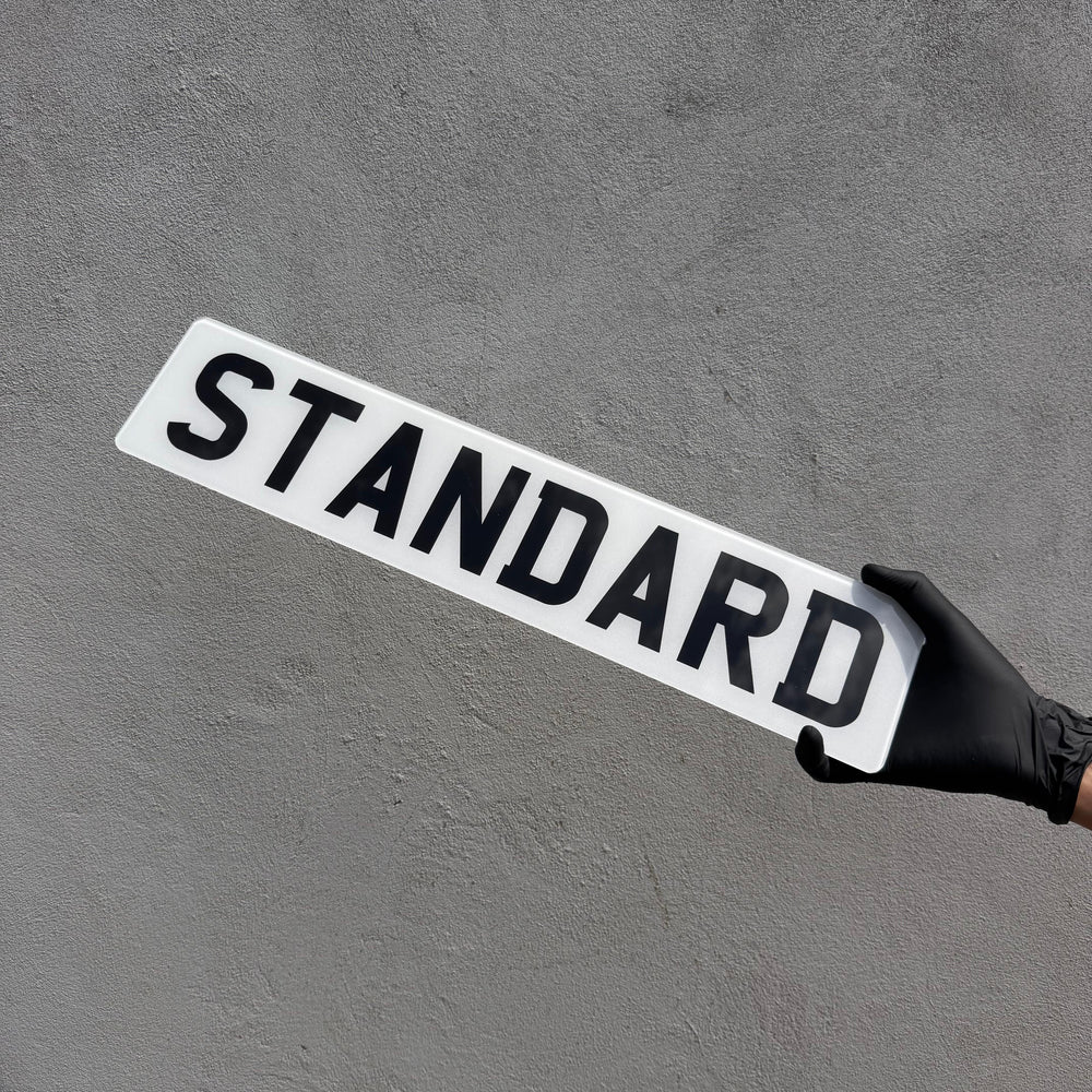 Printed Number Plate