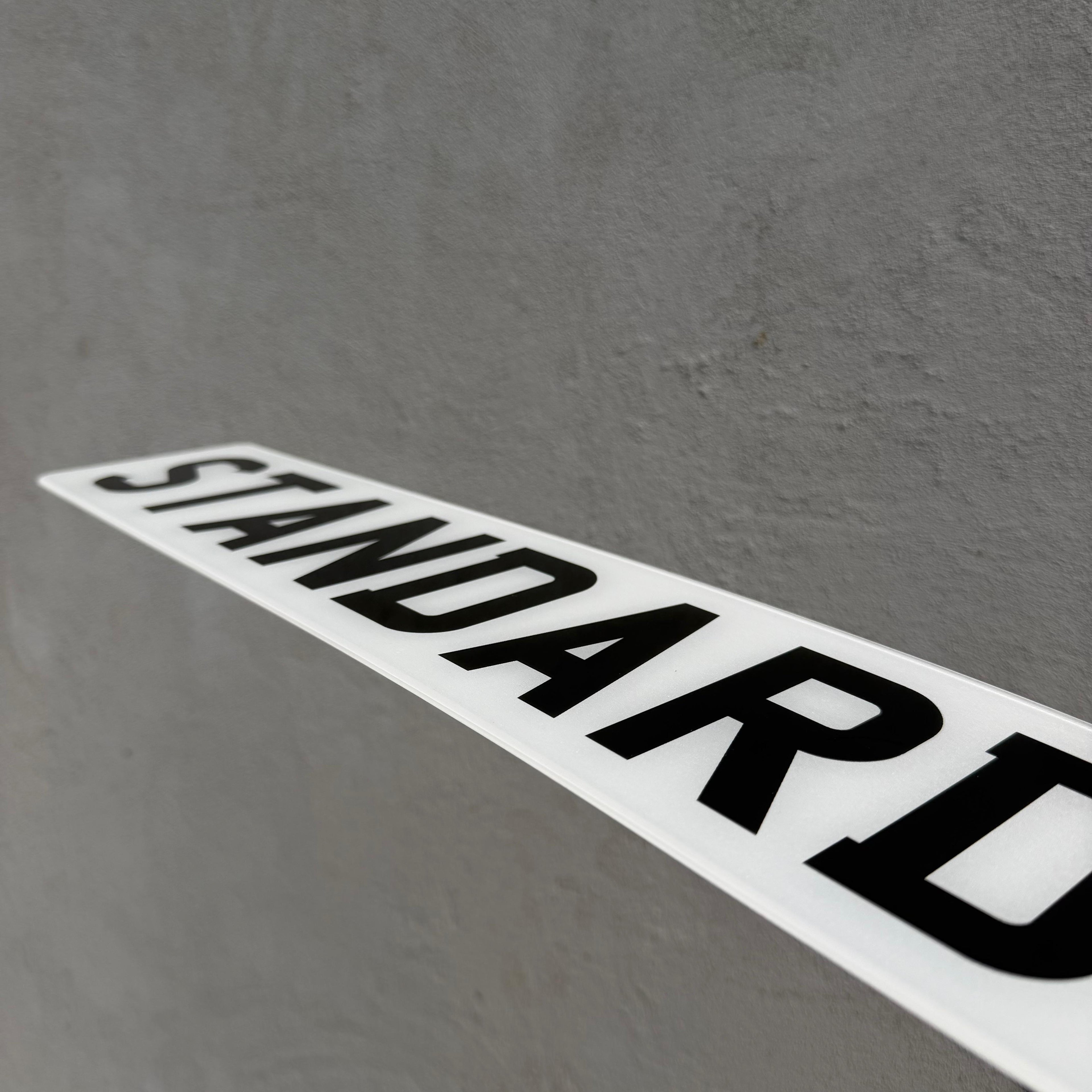 Printed Number Plate